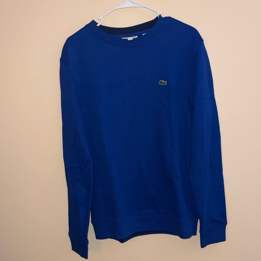 Lacoste Men's Vibrant Blue Crewneck Sweater